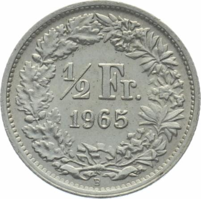 1/2 Franken 1965 B